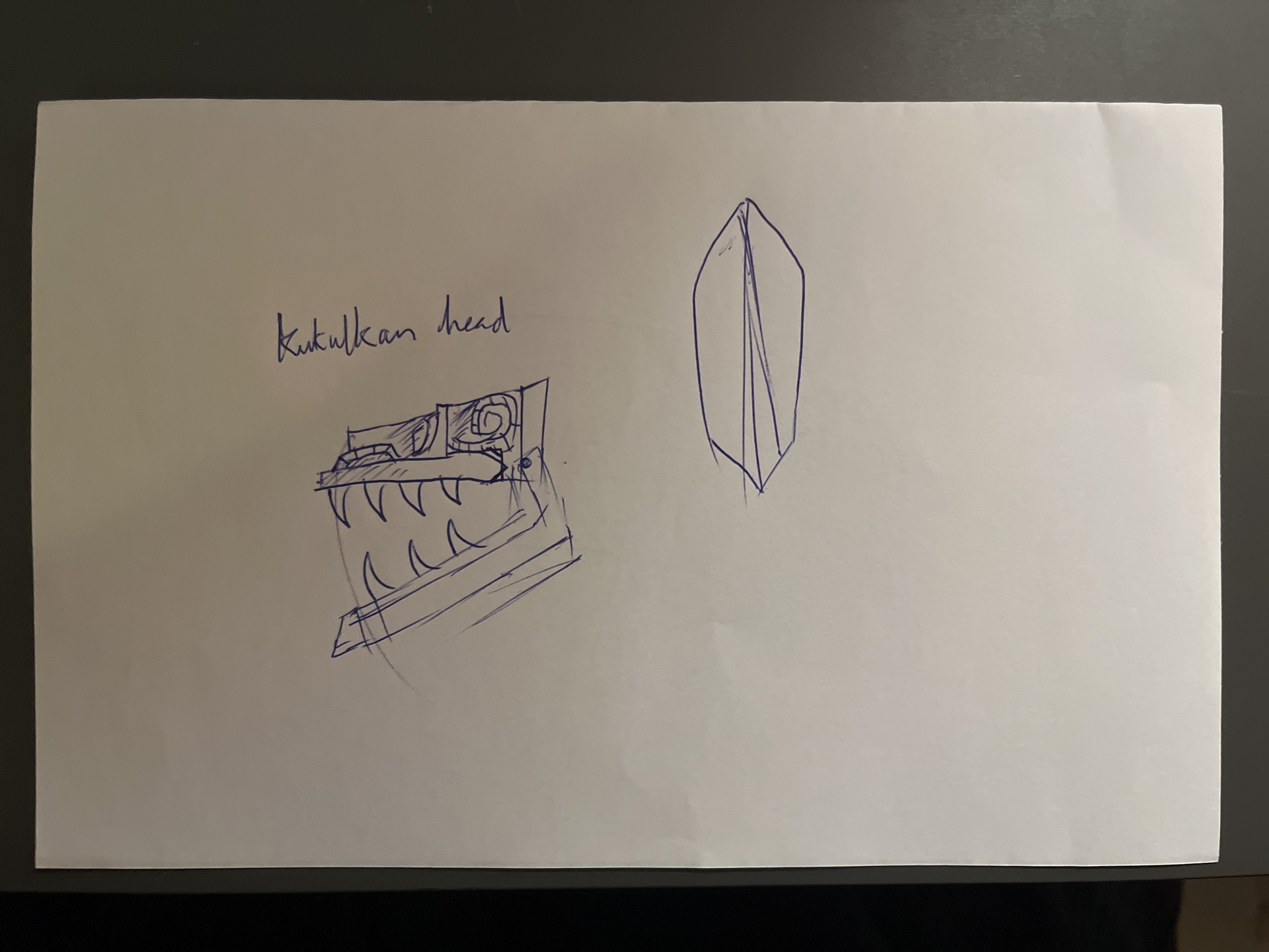 serpent head sketch