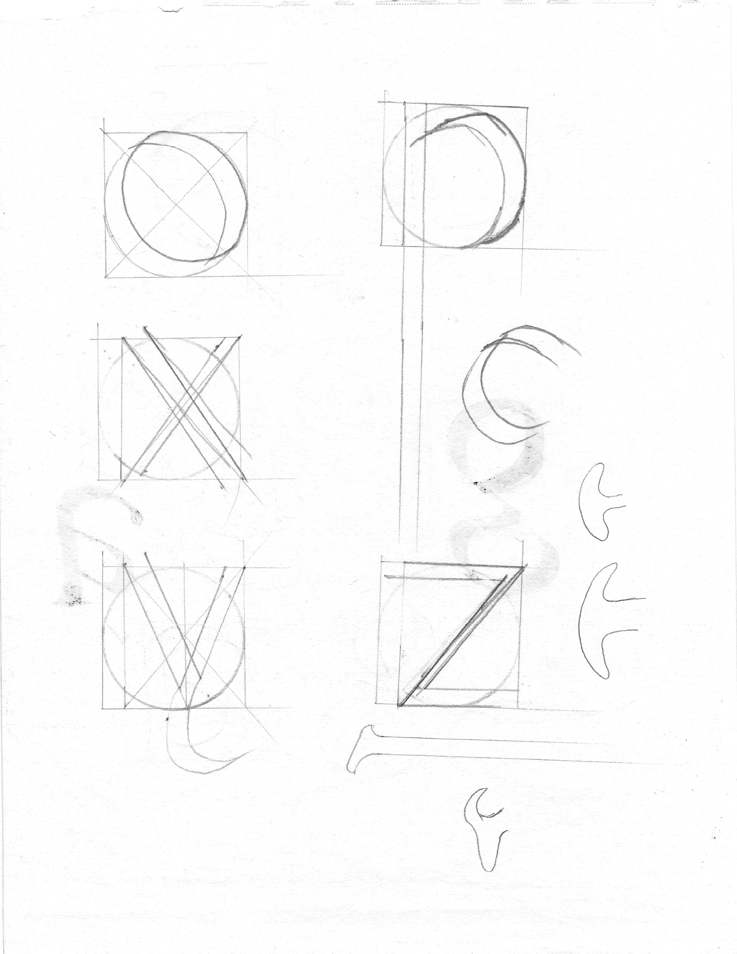 latin type lowercase sketch
