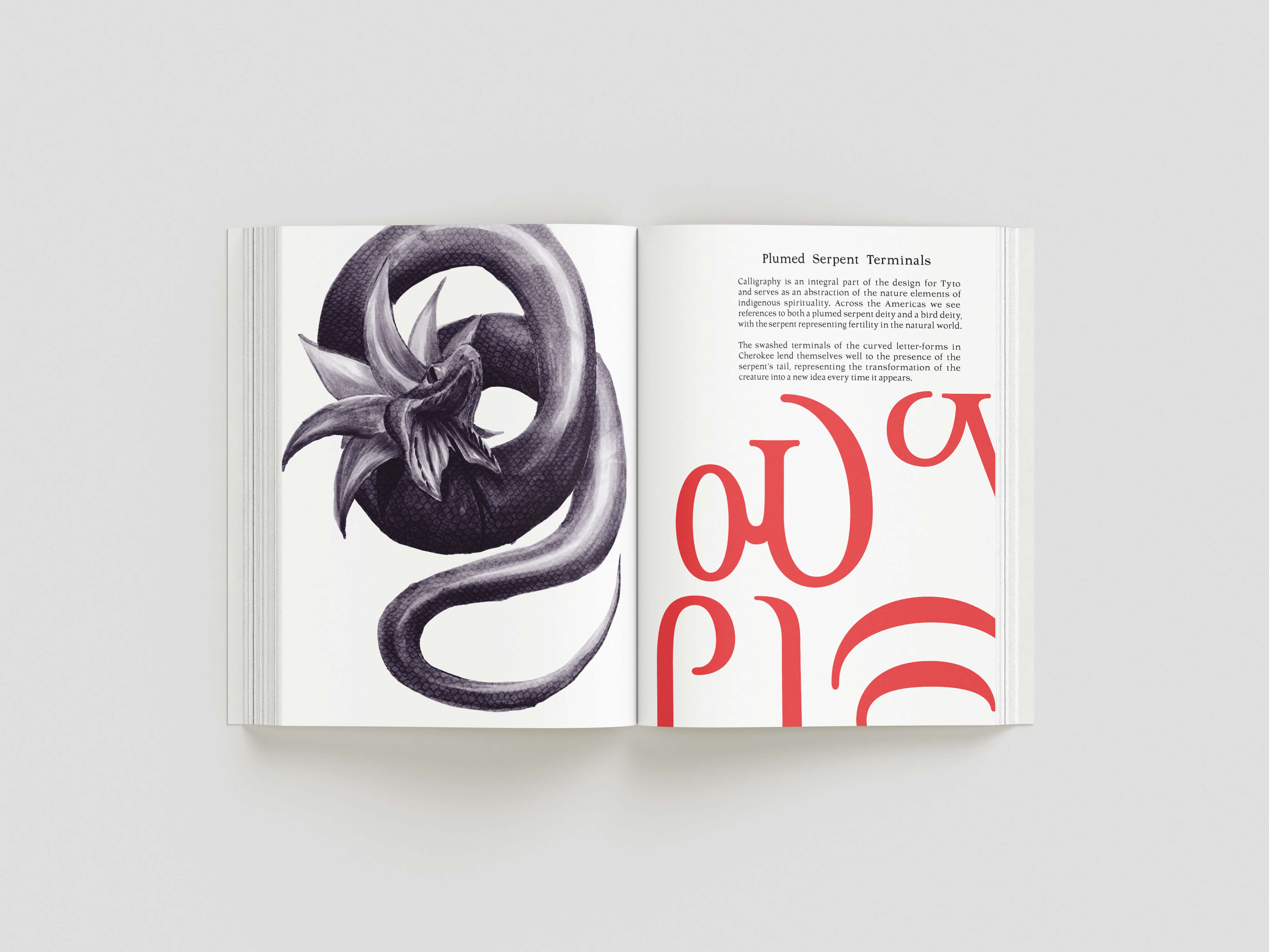 book serpent spread